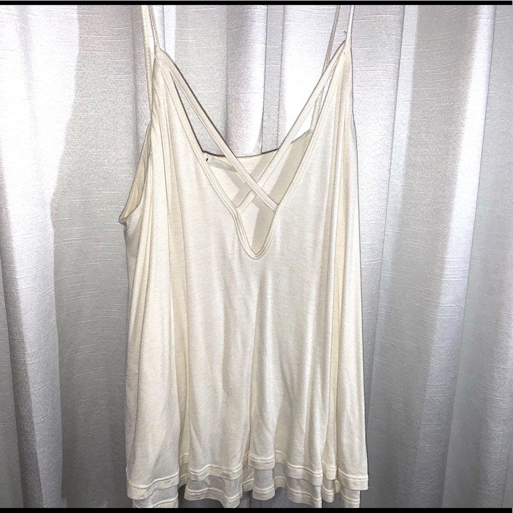 Cross Detail Spaghetti Strap Top